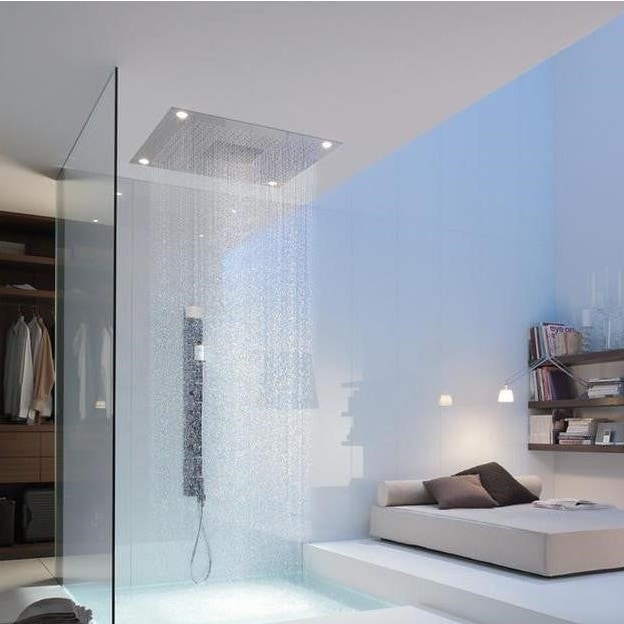 Immagine di Axor SHOWERSOLUTIONS ShowerHeaven 720/720, 3 jet, con illuminazione, finitura acciaio optic 10627800