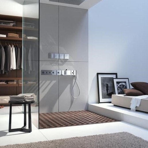 Immagine di Axor SHOWERSOLUTIONS set esterno modulo doccetta 120/120, Square, finitura cromo 10651000