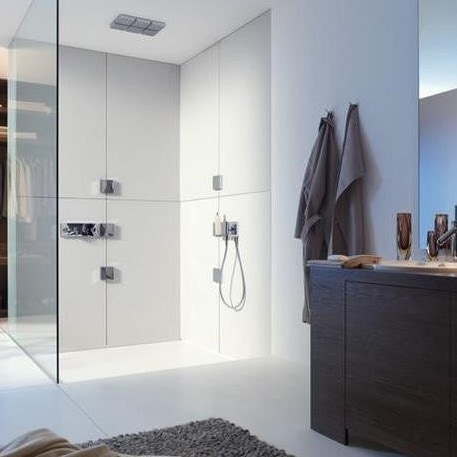 Immagine di Axor SHOWERSOLUTIONS set esterno modulo doccetta 120/120, Square, finitura cromo 10651000