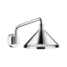 Immagine di Axor SHOWERS Front soffione doccia 240, 2 jet, con braccio doccia, finitura cromo 26021000