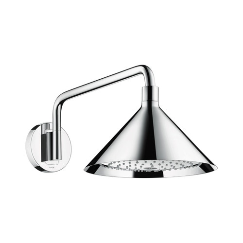 Immagine di Axor SHOWERS Front soffione doccia 240, 2 jet, con braccio doccia, finitura cromo 26021000