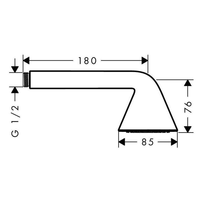 Immagine di Axor SHOWERS Front doccetta 85, 1 jet, finitura cromo 26025000