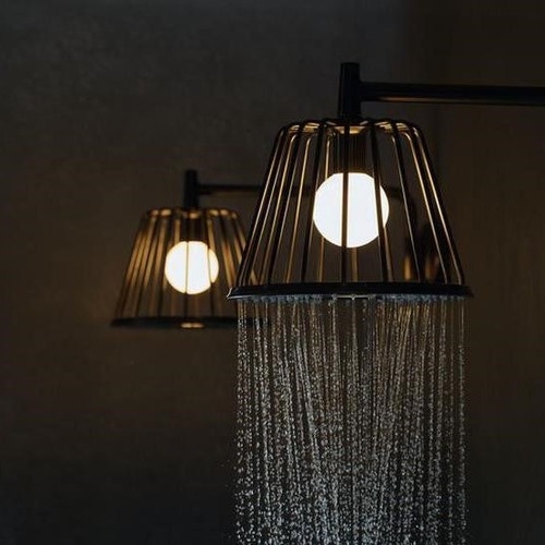Immagine di Axor LAMPSHOWER Nendo lampshower 275, 1 jet, con braccio doccia, finitura cromo 26031000