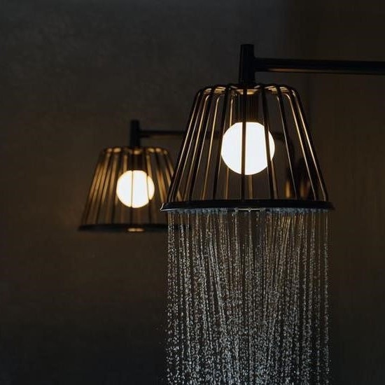 Immagine di Axor LAMPSHOWER Nendo lampshower 275, 1 jet, con braccio doccia, finitura cromo 26031000