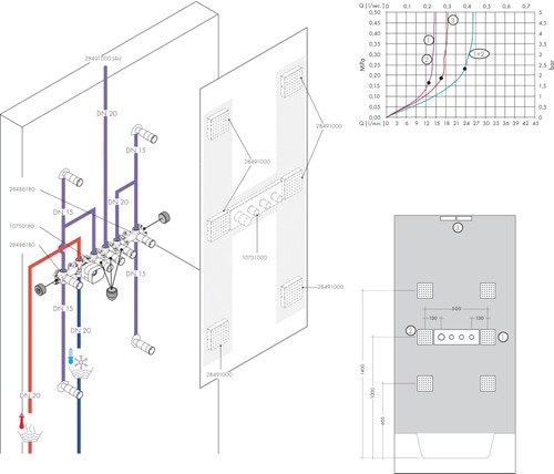 Immagine di Axor SHOWERSOLUTIONS modulo doccia 120/120, ad incasso, Square, finitura cromo 28491000