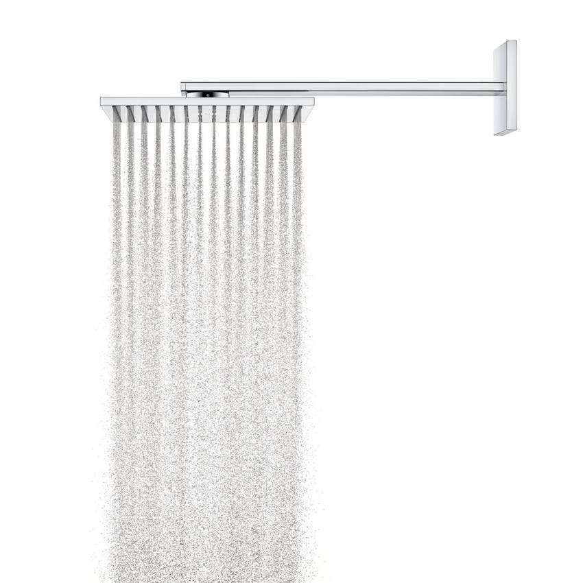 Immagine di Axor SHOWERSOLUTIONS soffione doccia 300/300, 1 jet, con braccio doccia, finitura cromo 35314000