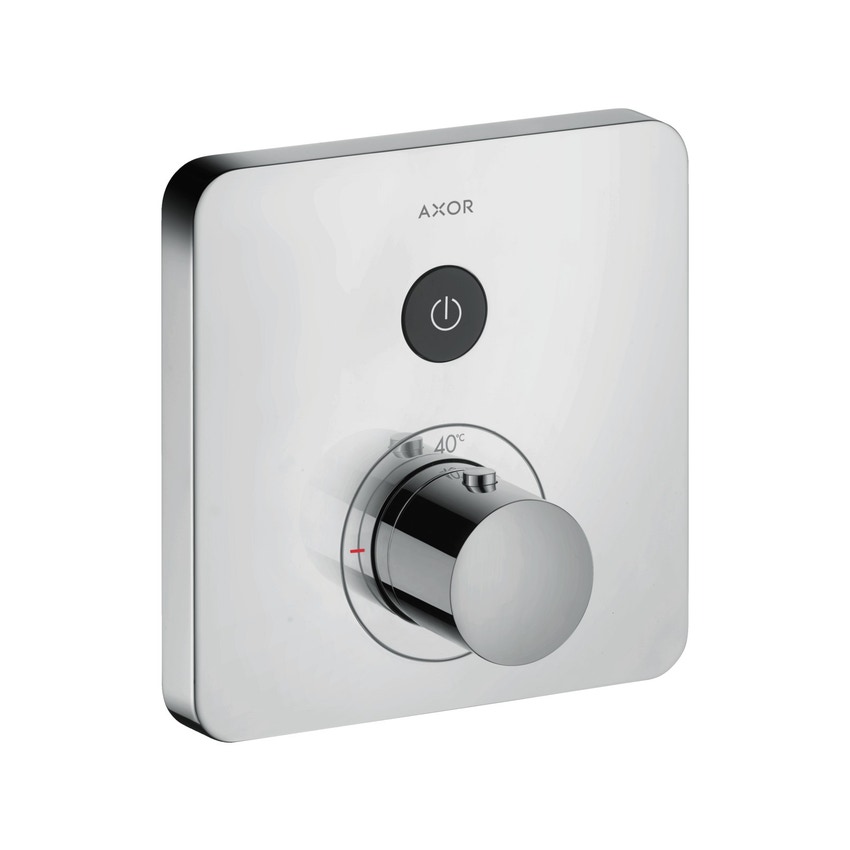 Immagine di Axor SHOWERSELECT miscelatore termostatico, ad incasso, softcube, per 1 utenza, finitura cromo 36705000