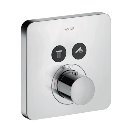 Immagine di Axor SHOWERSELECT miscelatore termostatico, ad incasso, softcube, per 2 utenze, finitura cromo 36707000