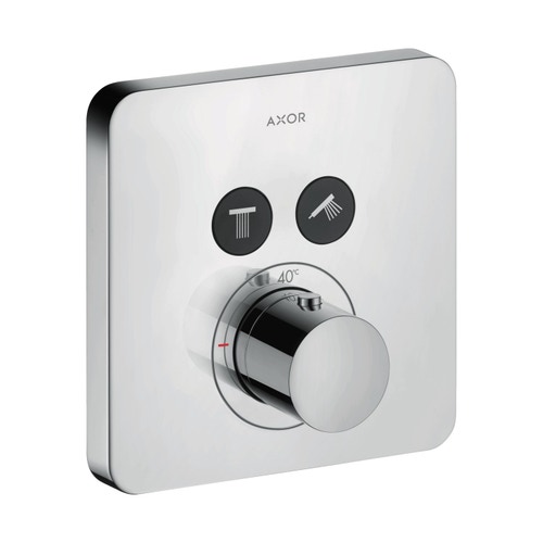 Immagine di Axor SHOWERSELECT miscelatore termostatico, ad incasso, softcube, per 2 utenze, finitura cromo 36707000