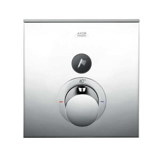 Immagine di Axor SHOWERSELECT miscelatore termostatico, ad incasso, Square, per 1 utenza, finitura cromo 36714000