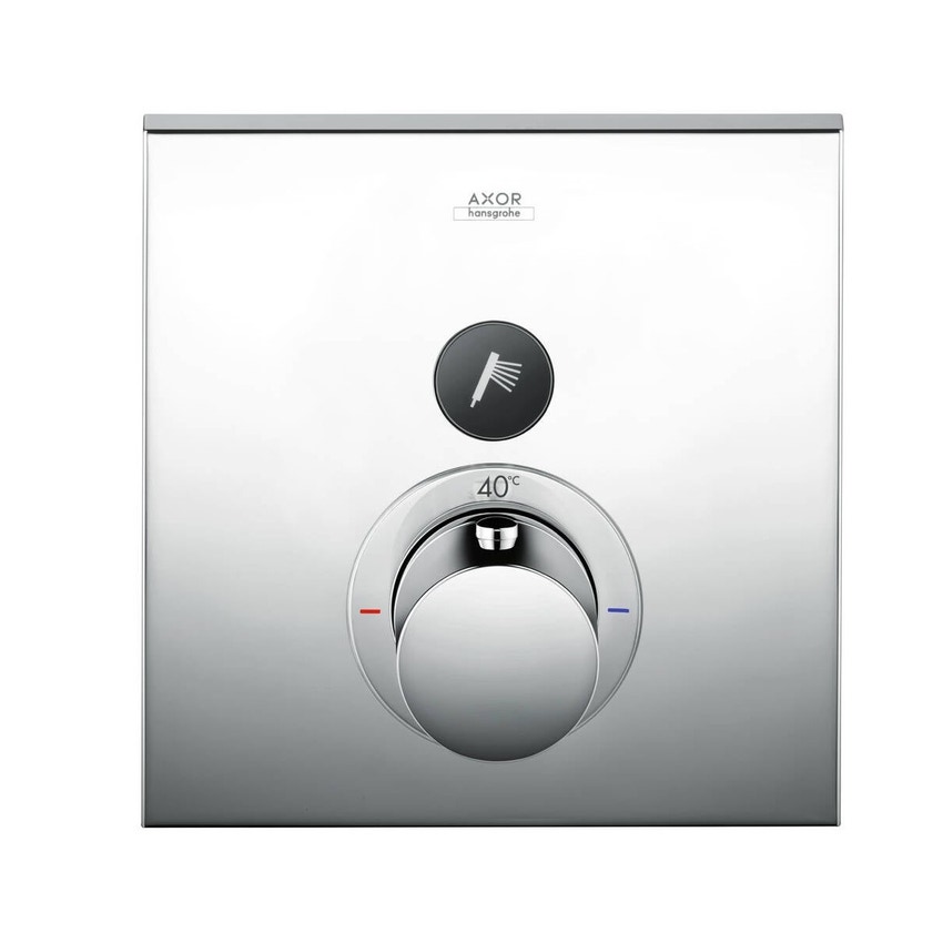 Immagine di Axor SHOWERSELECT miscelatore termostatico, ad incasso, Square, per 1 utenza, finitura cromo 36714000