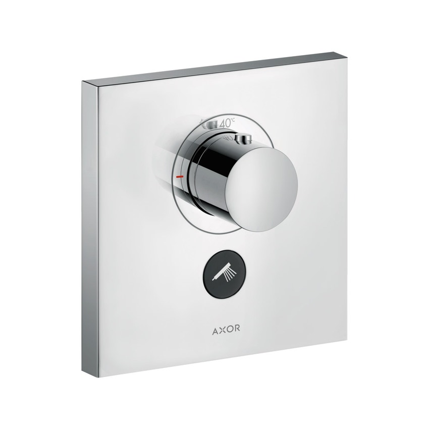 Immagine di Axor SHOWERSELECT miscelatore termostatico, ad incasso, ad alta portata, Square, per 1 utenza, finitura cromo 36716000