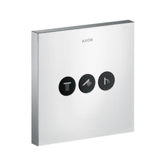 Immagine di Axor SHOWERSELECT set esterno per 3 utenze, Square, finitura cromo 36717000
