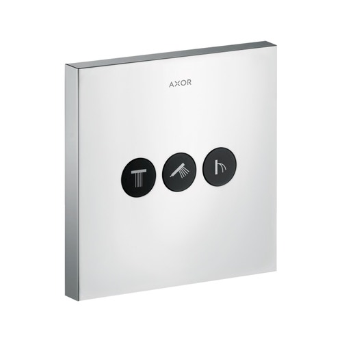 Immagine di Axor SHOWERSELECT set esterno per 3 utenze, Square, finitura cromo 36717000