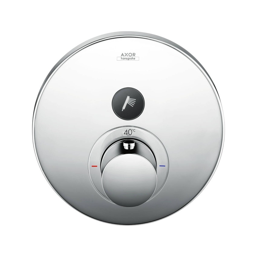 Immagine di Axor SHOWERSELECT miscelatore termostatico, ad incasso, per 1 utenza, Round, finitura cromo 36722000