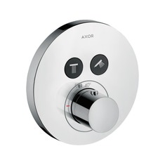 Immagine di Axor SHOWERSELECT miscelatore termostatico, ad incasso, Round, per 2 utenza, finitura cromo 36723000