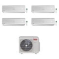 Immagine di Ariston ALYS R32 Climatizzatore a parete quadri split inverter | unità esterna 10.6 kW unità interne 9000+9000+9000+9000 BTU 3381262+4x3381251