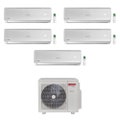 Immagine di Ariston ALYS R32 Climatizzatore a parete penta split inverter | unità esterna 12.4 kW unità interne 9000+9000+9000+12000+12000 BTU 3381263+3x3381251+2x3381252
