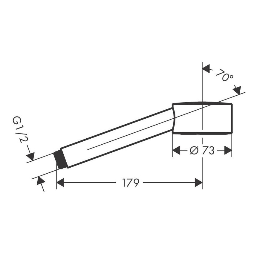 Immagine di Axor ONE doccetta 75, 1 jet, EcoSmart, finitura cromo 48651000