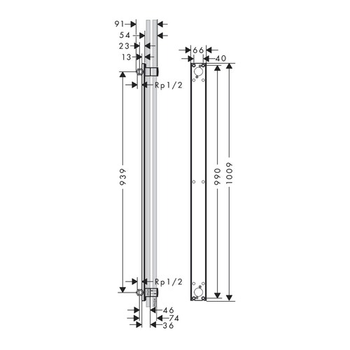 Immagine di Axor Corpo incasso per showerpipe 48798180
