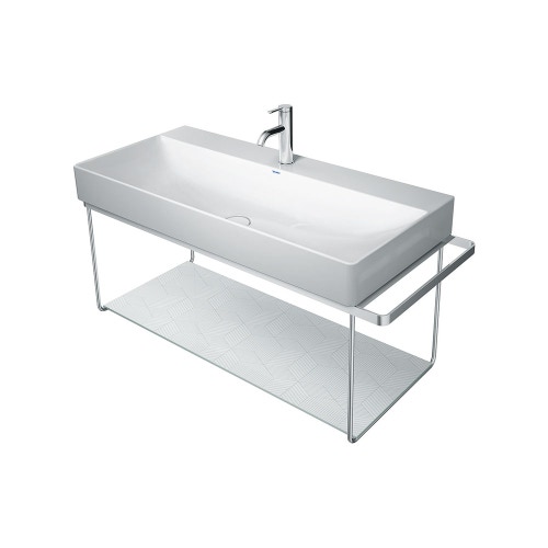 Immagine di Duravit DURASQUARE sostegno metallico a sospeso, 106.5 cm, finitura cromo 0031041000