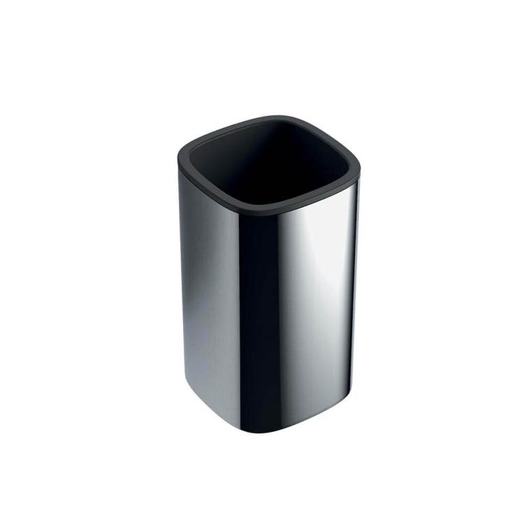 Colombo Design TRENTA porta bicchiere d'appoggio, colore nero finitura opaco B30410NM