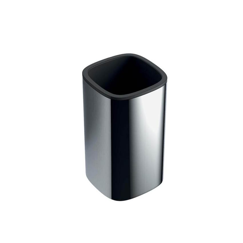 Immagine di Colombo Design TRENTA porta bicchiere d'appoggio, colore nero finitura opaco B30410NM