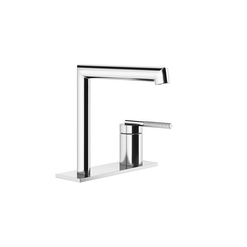 Immagine di Gessi INGRANAGGIO miscelatore lavabo H.16 cm, senza scarico, con flessibili di collegamento, finitura cromo 63515#031