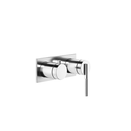 Immagine di Gessi INGRANAGGIO miscelatore a parete, 2 vie, con deviatore automatico bagno/doccia, senza corpo incasso, finitura cromo 63579#031