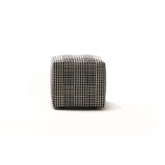 Immagine di Mussi DAMA pouf quadrato 45 cm, in viscosa, finitura T con texture a fantasia PF002