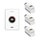 Bosch Set EasyControl CT 200 Bianco con 3 teste termostatiche intelligenti ETRV 7736701393