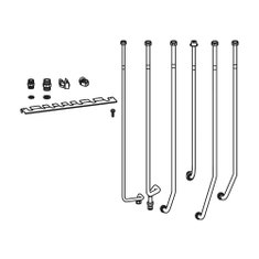 Immagine di Bosch CS33 Kit collegamento idraulico verticale, per il collegamento diretto al circuito di riscaldamento o al compensatore idraulico esterno 7738112829