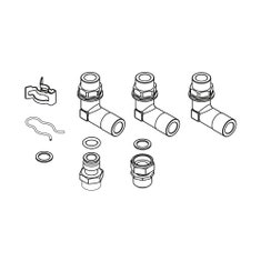 Immagine di Bosch CS34 Kit collegamento idraulico per il collegamento diretto al circuito di riscaldamento 7738112831
