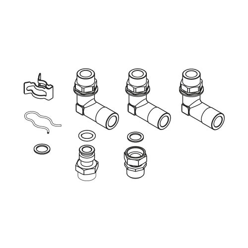 Immagine di Bosch CS34 Kit collegamento idraulico per il collegamento diretto al circuito di riscaldamento 7738112831