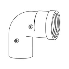 Immagine di Bosch FC-SE80-87-W Curva fumi/aria Ø 80; PP rigido bianco - 87° 7738113239