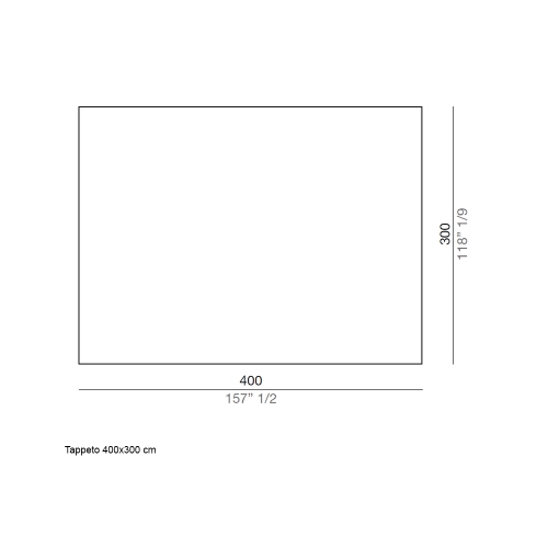 Immagine di Mussi CAPRI tappeto rettangolare L.400 P.300 cm, colore beige CAP001
