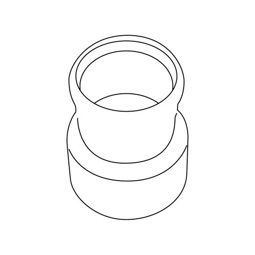 Immagine di Bosch FC-SO60 Riduzione monoparete da Ø80 mm a Ø60 mm; PP rigido opaco 7738112919