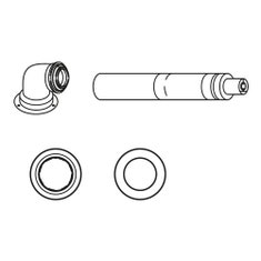 Immagine di Bosch FC-Set60-C13x Kit base C13x, Ø 60/100 mm, PP/Met bianco 7738112499