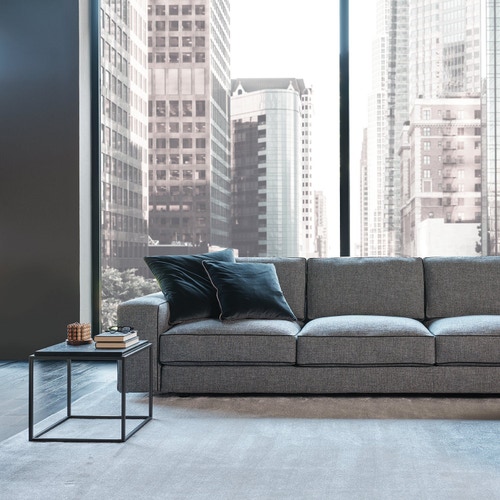 Immagine di Mussi SILHOUETTE tavolino 45 cm in granito, finitura black matrix SIL001