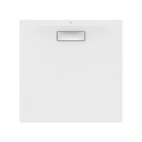 Immagine di Ideal Standard ULTRAFLAT NEW piatto doccia quadrato 80 cm, in acrilico, colore bianco finitura lucido T446601