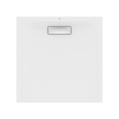 Immagine di Ideal Standard ULTRAFLAT NEW piatto doccia quadrato 80 cm, in acrilico, colore bianco finitura lucido T446601