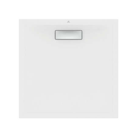 Immagine di Ideal Standard ULTRAFLAT NEW piatto doccia quadrato 80 cm, in acrilico, colore bianco finitura lucido T446601