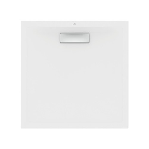 Immagine di Ideal Standard ULTRAFLAT NEW piatto doccia quadrato 80 cm, in acrilico, colore bianco seta finitura opaco T4466V1