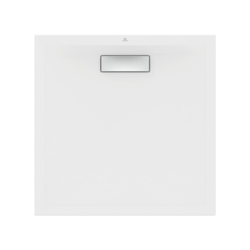 Immagine di Ideal Standard ULTRAFLAT NEW piatto doccia quadrato 80 cm, in acrilico, colore bianco finitura lucido T446601