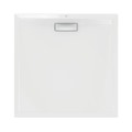 Immagine di Ideal Standard ULTRAFLAT NEW piatto doccia quadrato 100 cm, in acrilico, colore bianco seta finitura opaco T4488V1