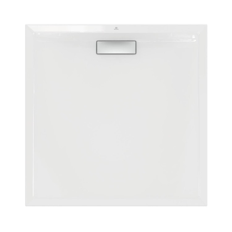 Immagine di Ideal Standard ULTRAFLAT NEW piatto doccia quadrato 100 cm, in acrilico, colore bianco finitura lucido T448801