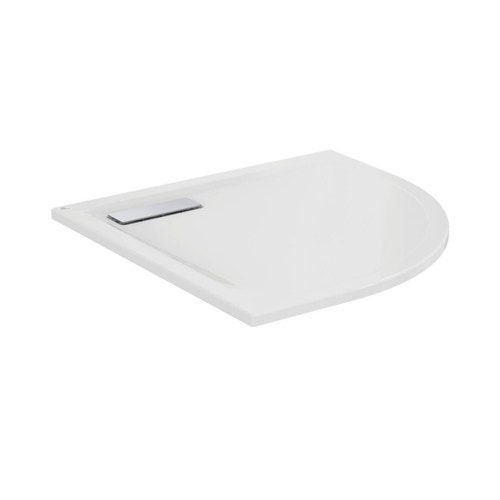 Immagine di Ideal Standard ULTRAFLAT NEW piatto doccia angolare 90 cm, in acrilico, colore bianco seta finitura opaco T4492V1