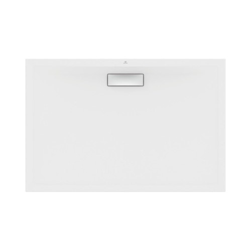 Immagine di Ideal Standard ULTRAFLAT NEW piatto doccia rettangolare L.120 P.80 cm, in acrilico, colore bianco seta finitura opaco T4469V1