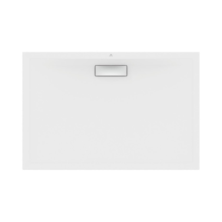Immagine di Ideal Standard ULTRAFLAT NEW piatto doccia rettangolare L.120 P.80 cm, in acrilico, colore bianco seta finitura opaco T4469V1