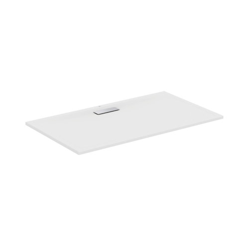 Immagine di Ideal Standard ULTRAFLAT NEW piatto doccia rettangolare L.140 P.80 cm, in acrilico, colore bianco finitura lucido T447001